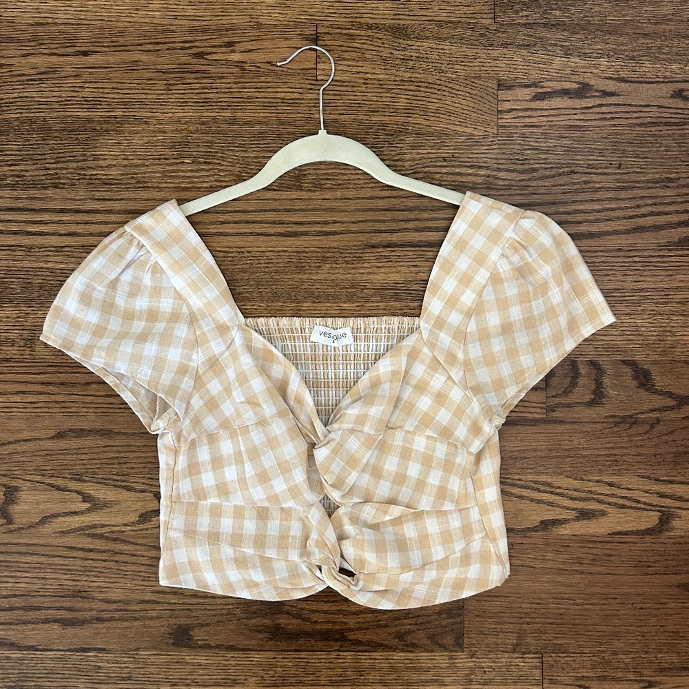 Vestique Women's Checkered Top